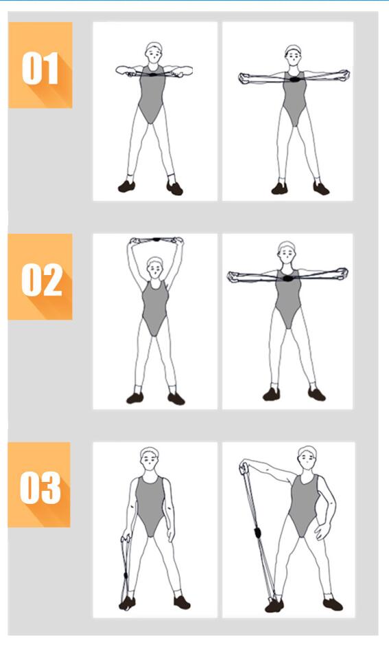 Chest Expander Elastic Bands