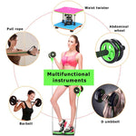 AB Roller With Stretch Pull Rope