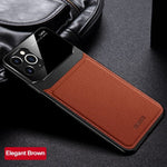 PU Leather Mirror Glass Phone Back Cover