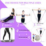 4 Tubes Latex Foot Elastic Pull Rope