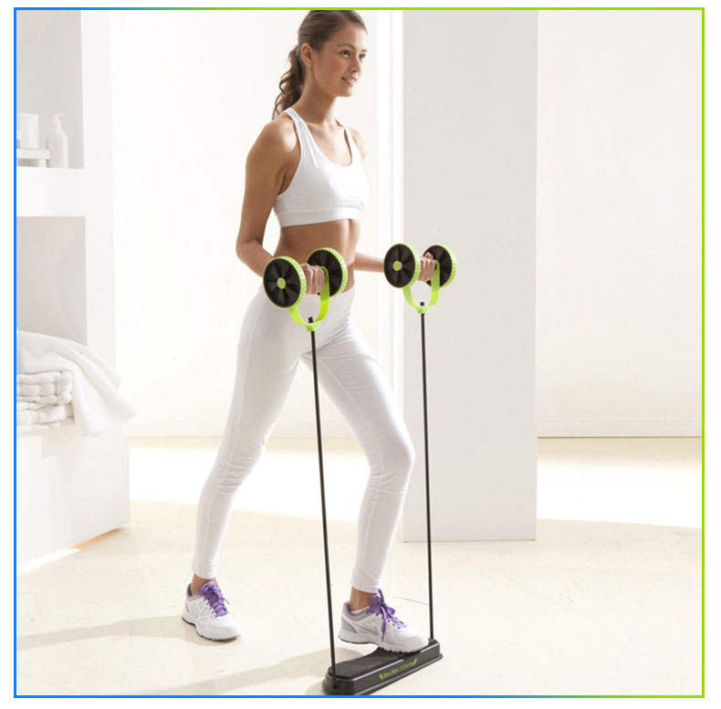 AB Roller With Stretch Pull Rope